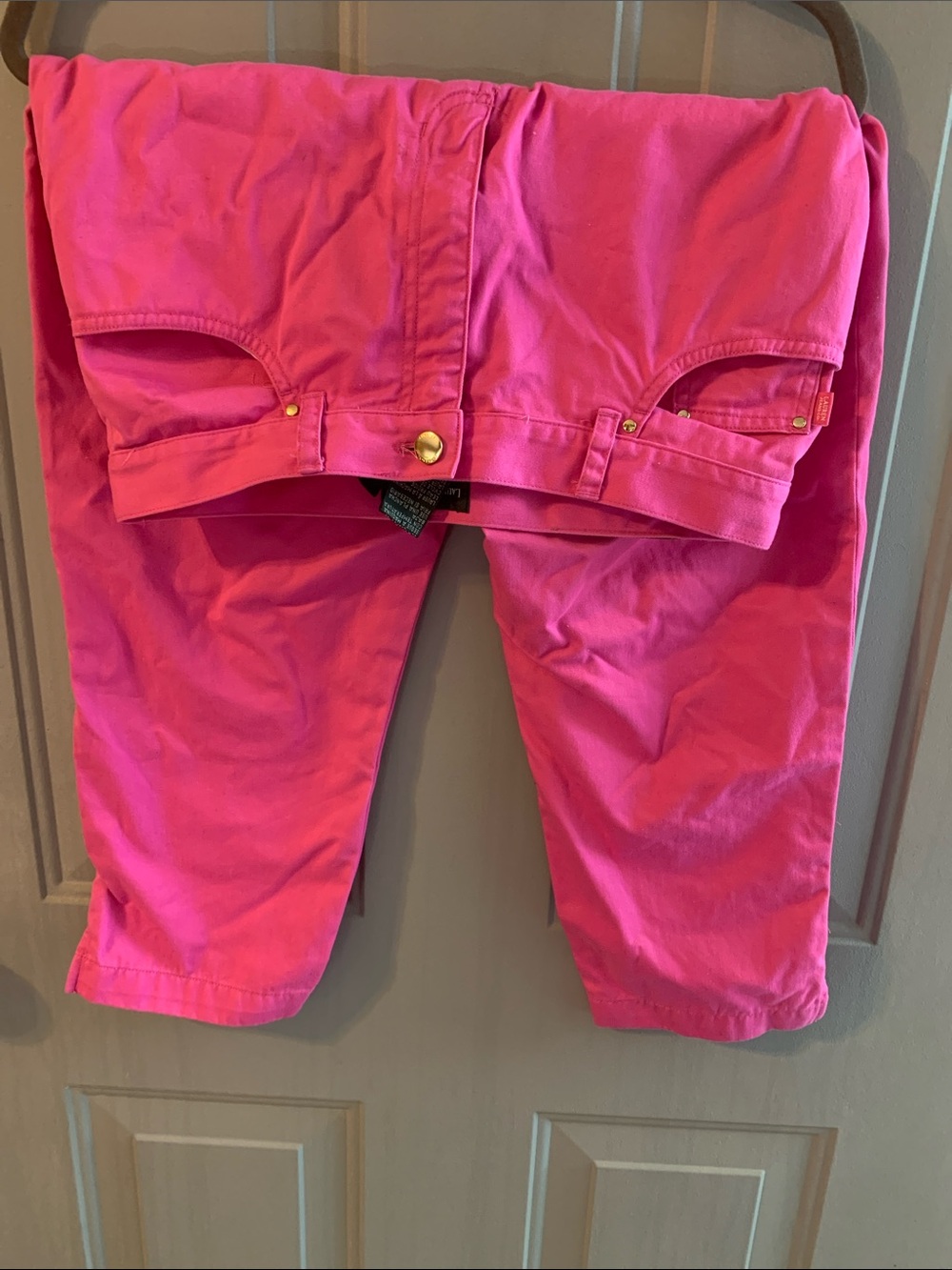 Ralph Lauren Woman’s Pink Capri jeans Size 10 Like NEW Lightweight 5-pocket Cute - Picture 2 of 7